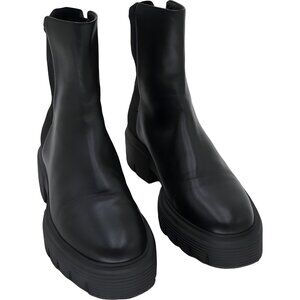Stuart Weitzman Nolita Stretch Back Ankle Boots Black US 8M EU 38.5